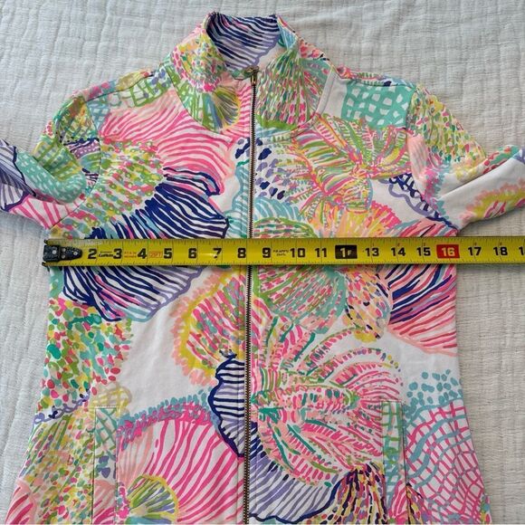 LILLY PULITZER Leona Jacket Size XS Colorful Preppy Spring Vacation Cotton - Picture 7 of 10